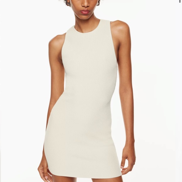Aritzia Dresses Aritzia Babaton Sculpt Knit Racer Mini Dress Poshmark